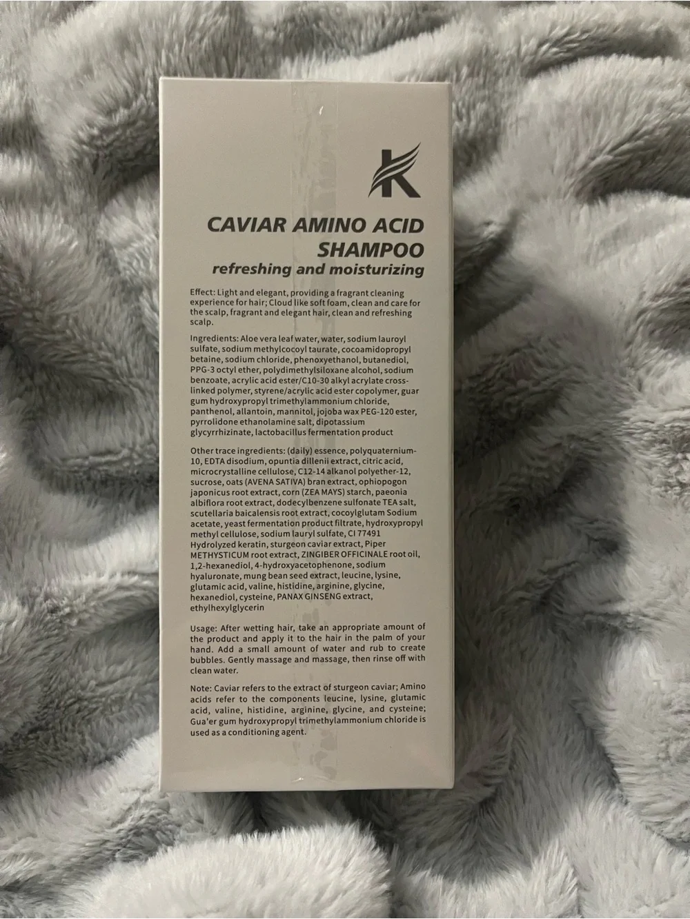 Caviar Amino Acid Shampoo - White with Teal Accents